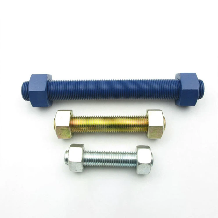 Direct Factory Supply Stainless Steel High Nickel Alloy Bolts Fasteners Manufacture Hex Head Full Thread Hex Bolts and Nuts Set