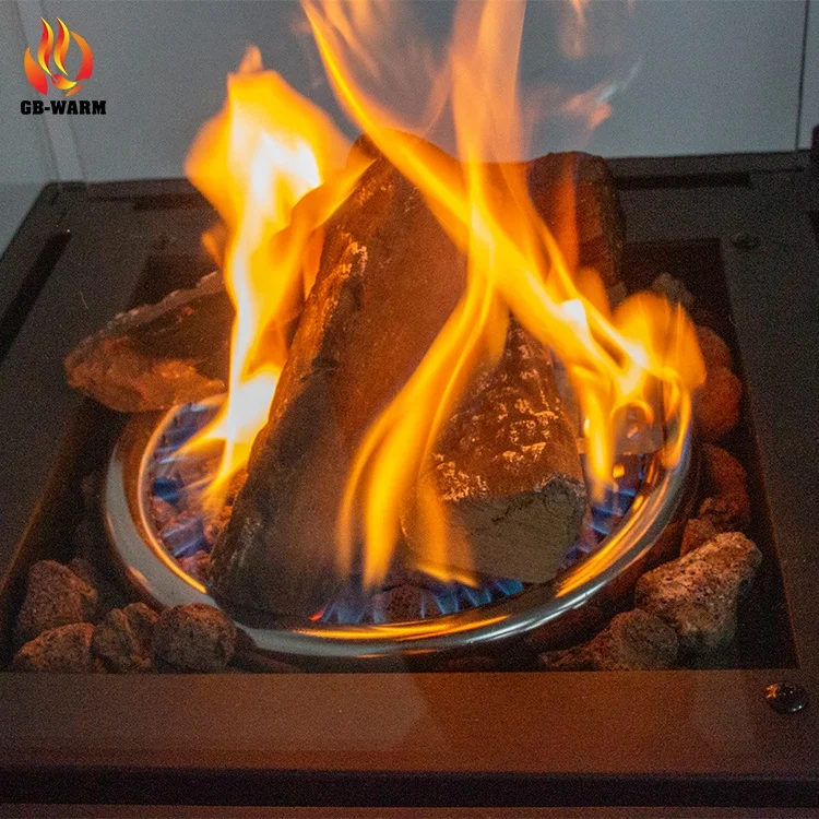 Restaurant Garden Supplies Rattan Furniture Hot Sale Modern Table Top Fire Pit