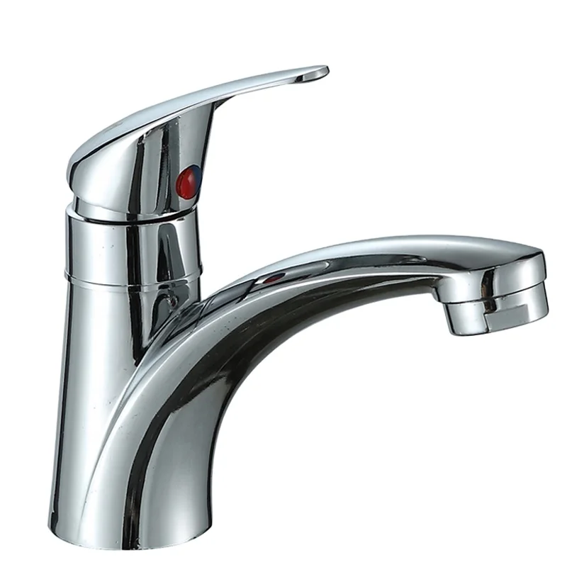 Face Basin Taps 2023 Single Hole Hot and Cold Water Faucet Zinc Bathroom Faucets Waterfall Face Basin Faucet