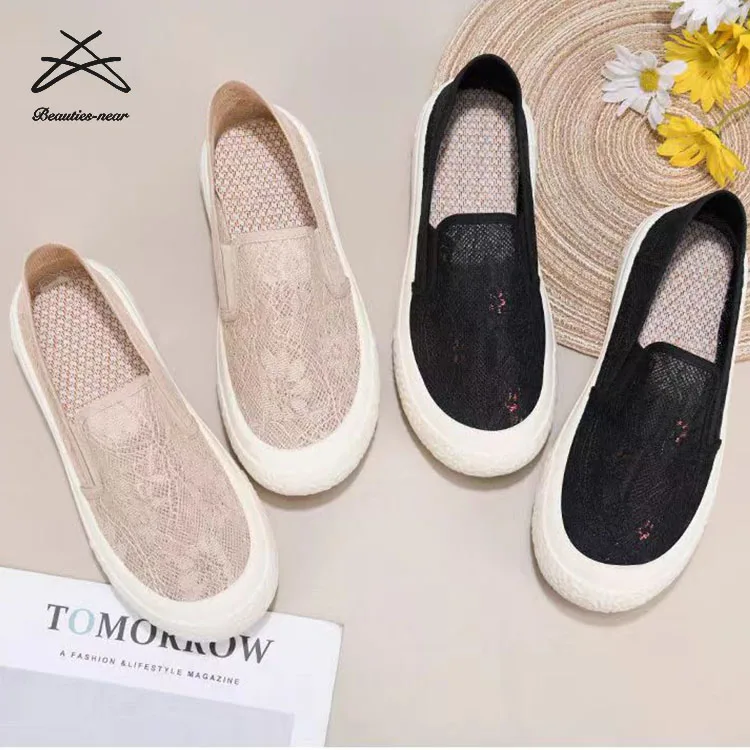 2024 Women Casual Shoes Breathable Air Sneakers Fashion Soft Ladies Woman Slip On Walking Shoes For Women Tennis Shoes Loafers