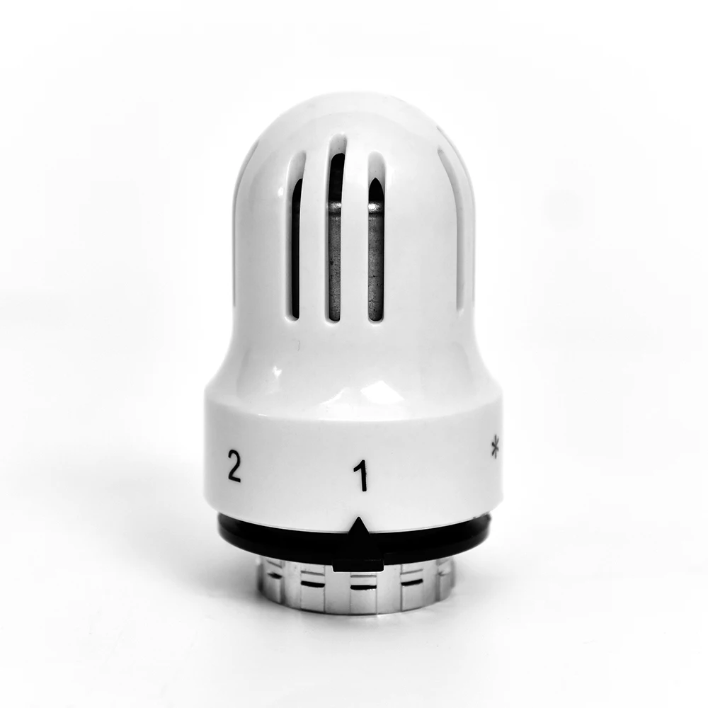 HVAC Systems Backwater Valve Straight Thermostatic TRV Radiator Valve Head With EN215