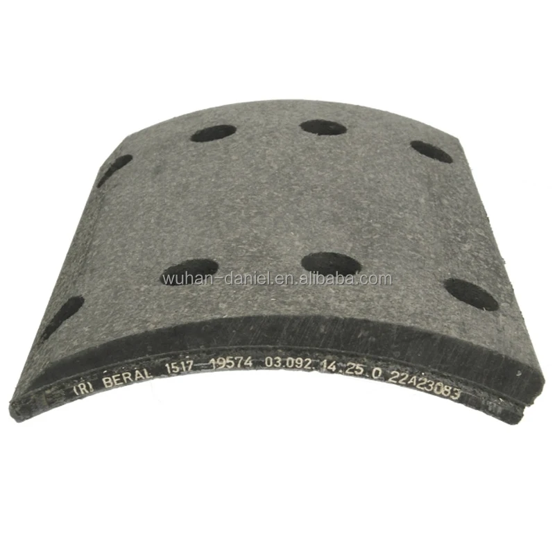 Heavy Duty Truck Semi Trailer Spare Parts Bus Brake Lining For BPW 19574