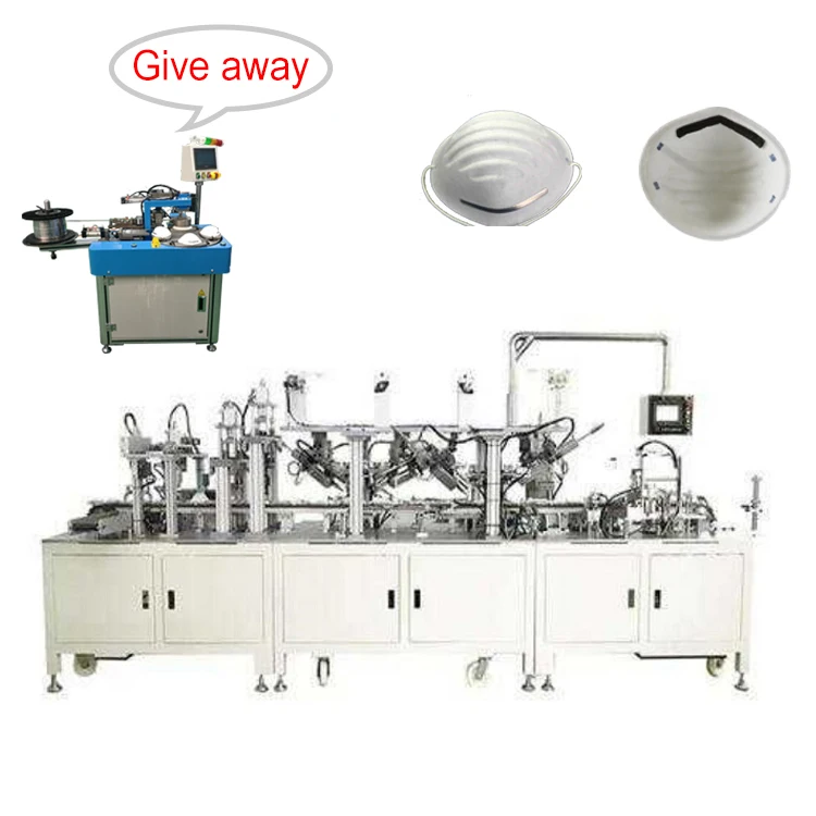 Ультразвуковая полностью автоматическая производственная линия в виде стакана n95, тканевая хирургическая маска для лица kn95, одноразовая производственная маска