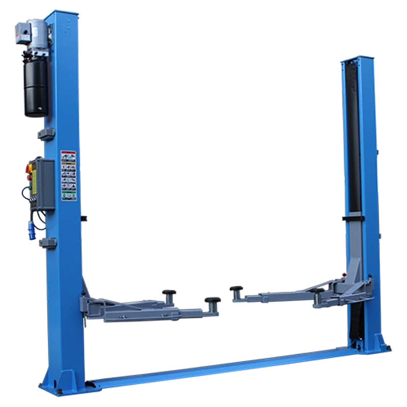 Automotive Hydraulic 4 Ton Clear Floor Double Cylinder Car Lift 2 Post lifts