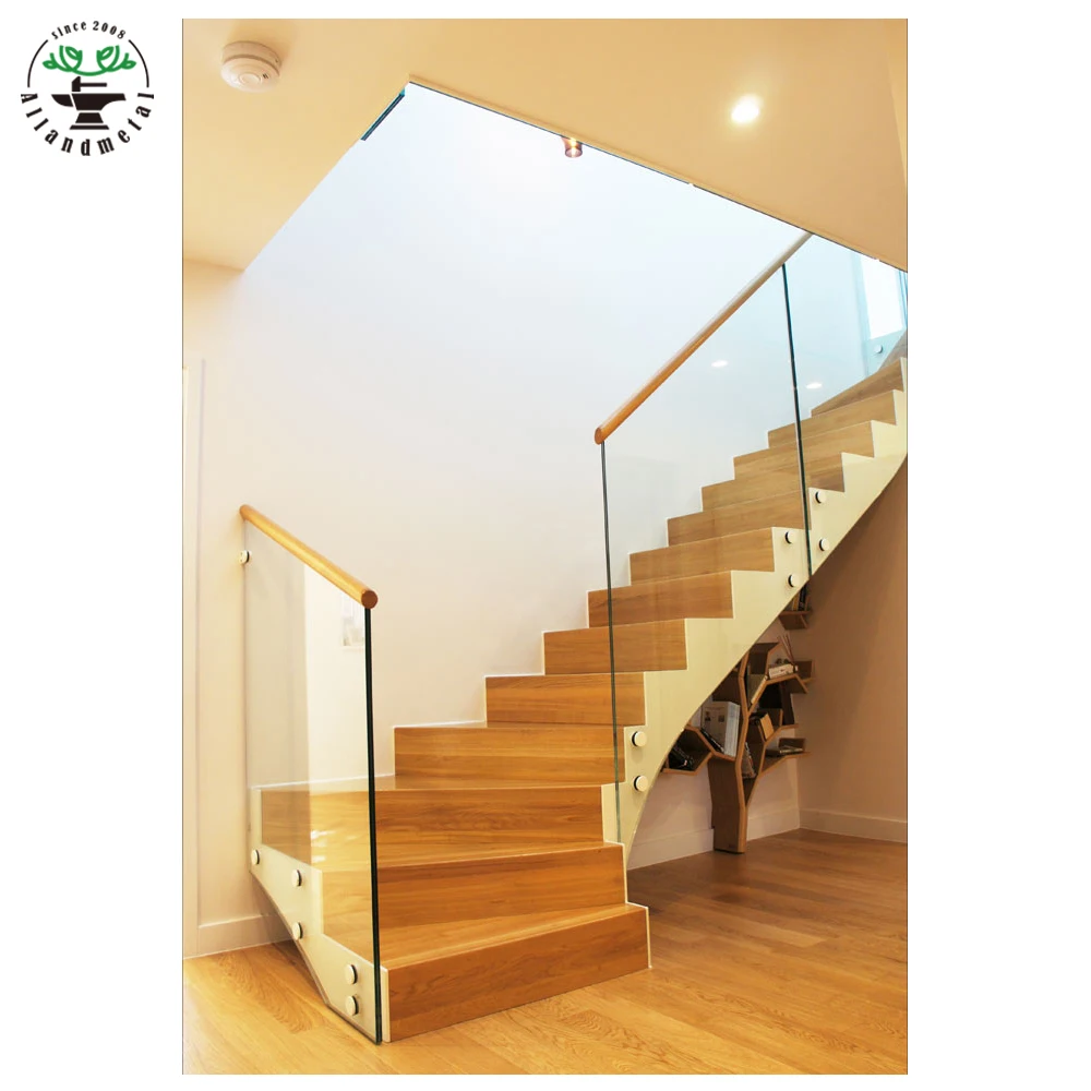 Настраиваемые современные дизайнерские квадратные матовые стеклянные опоры для ограждения перила система «DIY» внутренняя сталь