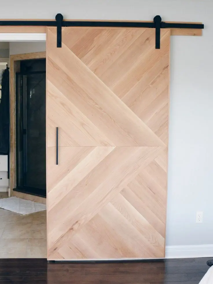 CBMmart American Over Size Prehung Flush Design Residential Solid Wood Modern Interior Room Door For House