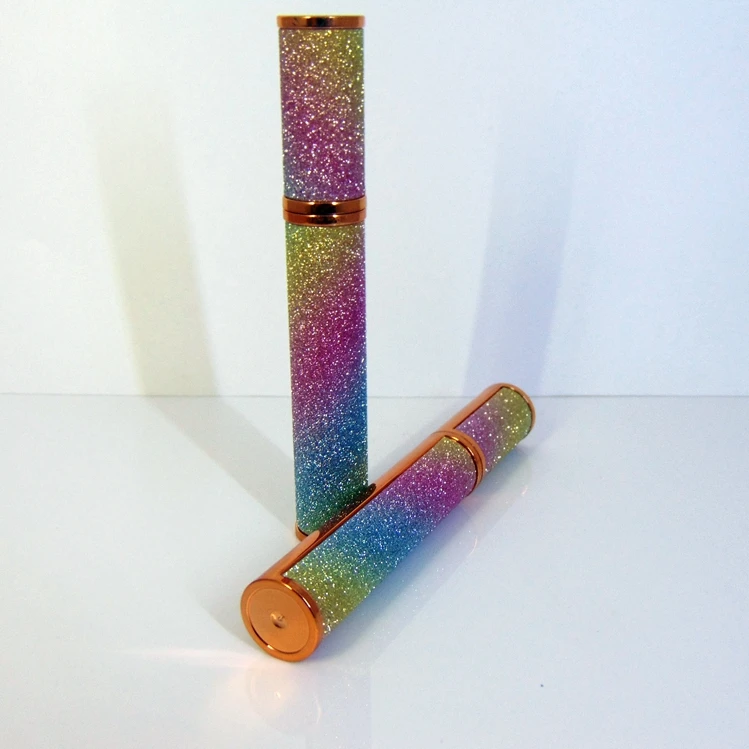 
luxury colourful eyelash tube cylindrical shape empty lipgloss tubes 