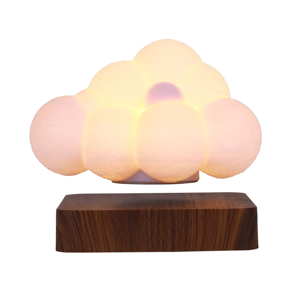 Magnetic Levitation Cloud Lamp Home Decoration Creative Night Lamp Wooden Living Room Simple Wall Lamp