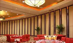 Hotel prefabricated interior fabric mobile acoustic movable soundproof folding accordion wall panel