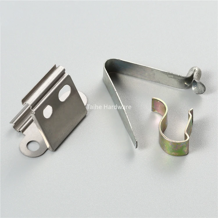 Custom Battery Contact Metal Part Small Flat Leaf Spring Clip