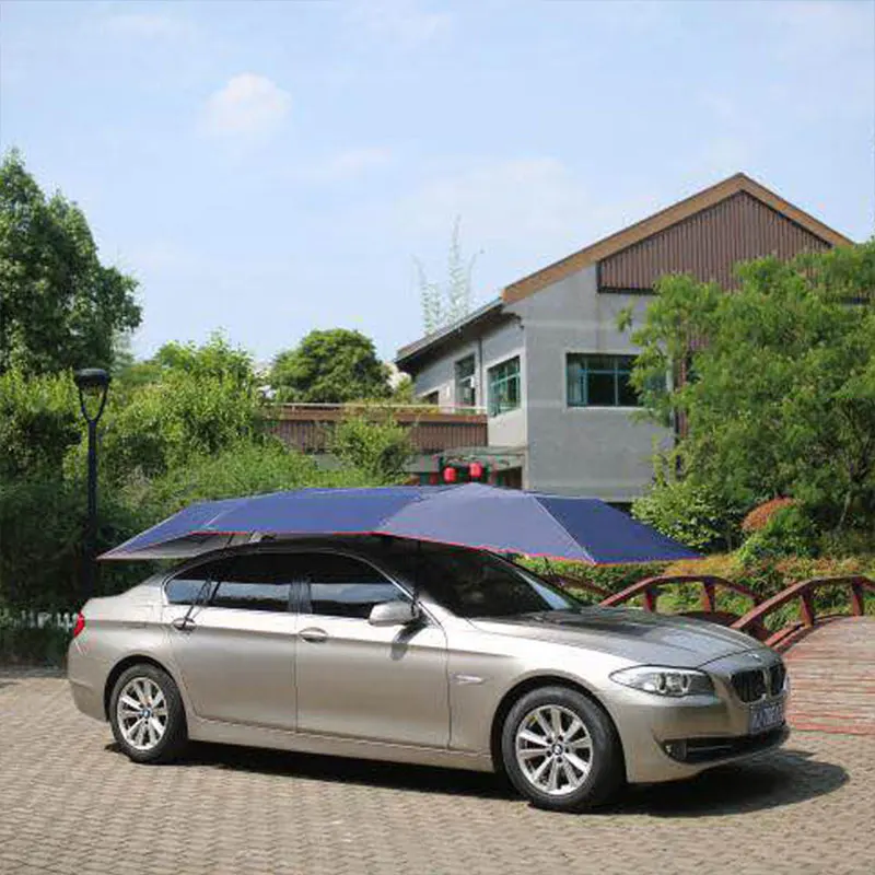4.5m fully automatic car sunshade smart mobile garage canopy Heat insulation car coat sun protection car cover fold