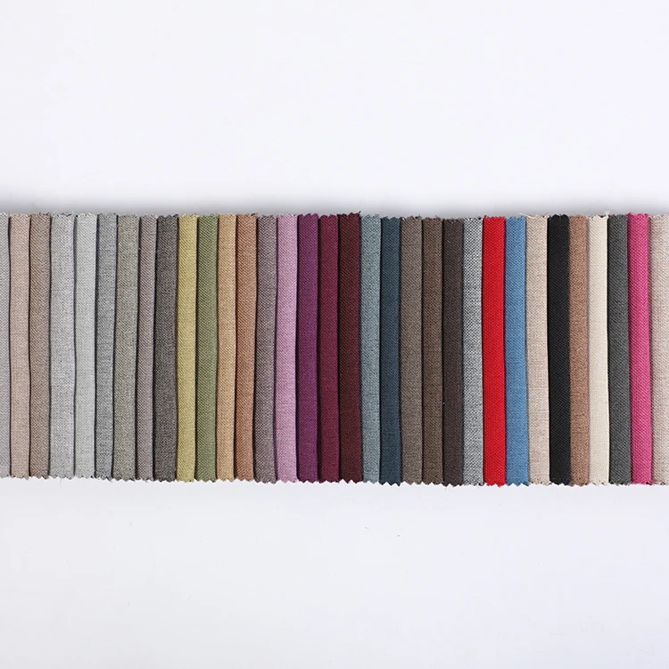330D Custom Knitted Water-soluble Furniture Hometextile Linen Fabric 150cm