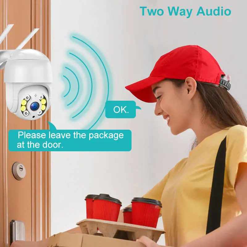 Горячая распродажа высокое качество Icsee 360 градусов Ip-камера наблюдения 1080P Wi-Fi сеть наружная беспроводная камера видеонаблюдения PTZ ИК дома 8