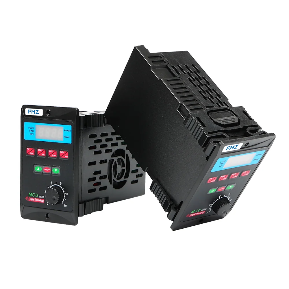 F100C T13 mini 200W 400W 750W vfd 220V 1-фазный до 3-фазный RS485 привод для двигателя