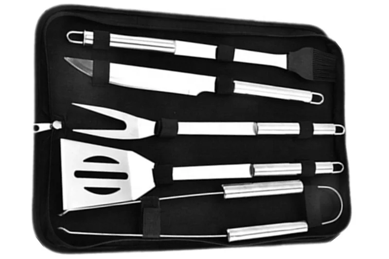 Factory direct sales Portable Small Order 6PCS BBQ Tools Grill Set Barbecue Accessory