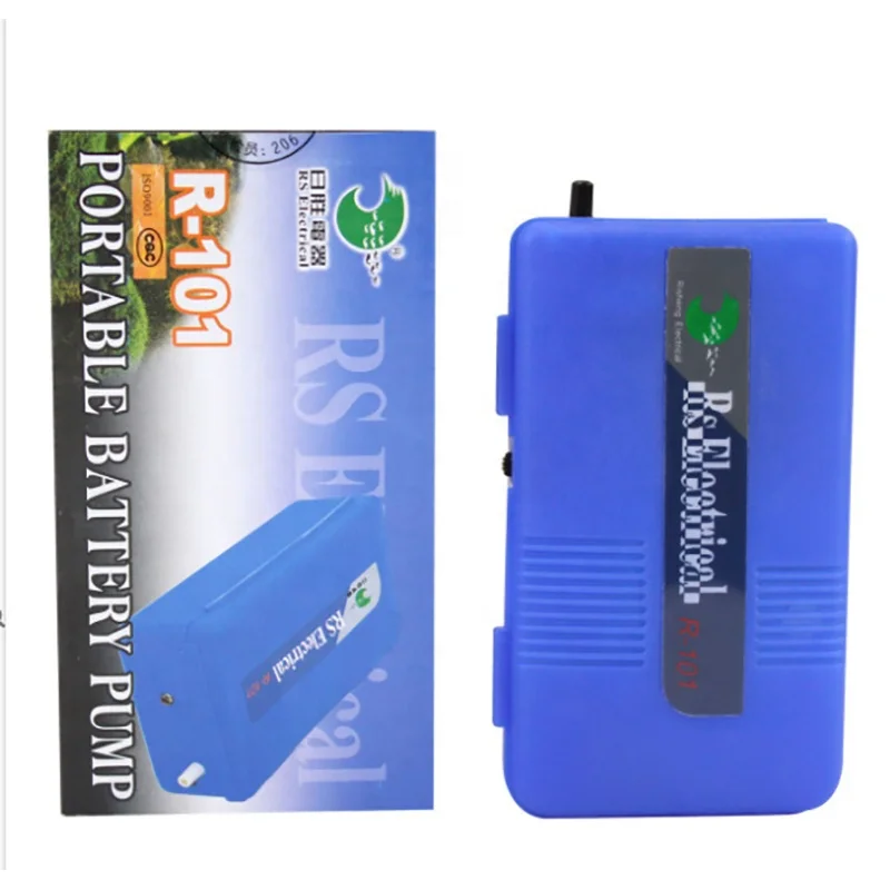 RS 960/980/101/212/312 Portable oxygen pump for fish farming and fishing silent dry battery oxygen supply pump
