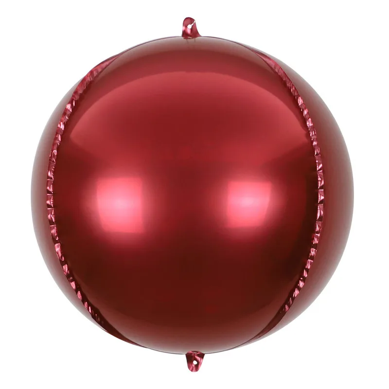 Foil Balloons Decorations Round Metallic Helium Sky Balloons 4D Sphere Mylar Foil Mirror for Baby Shower Balloons Birthday Party