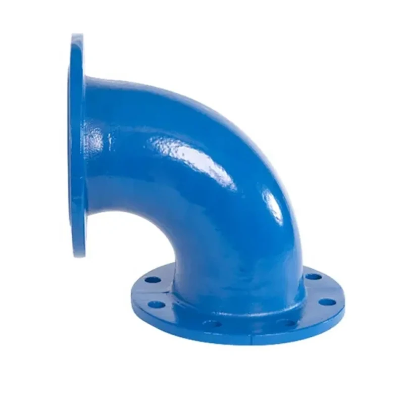 Ductile iron flange pipe fittings double flange 90 degree elbow DN40-DN2600 pipe fittings elbow