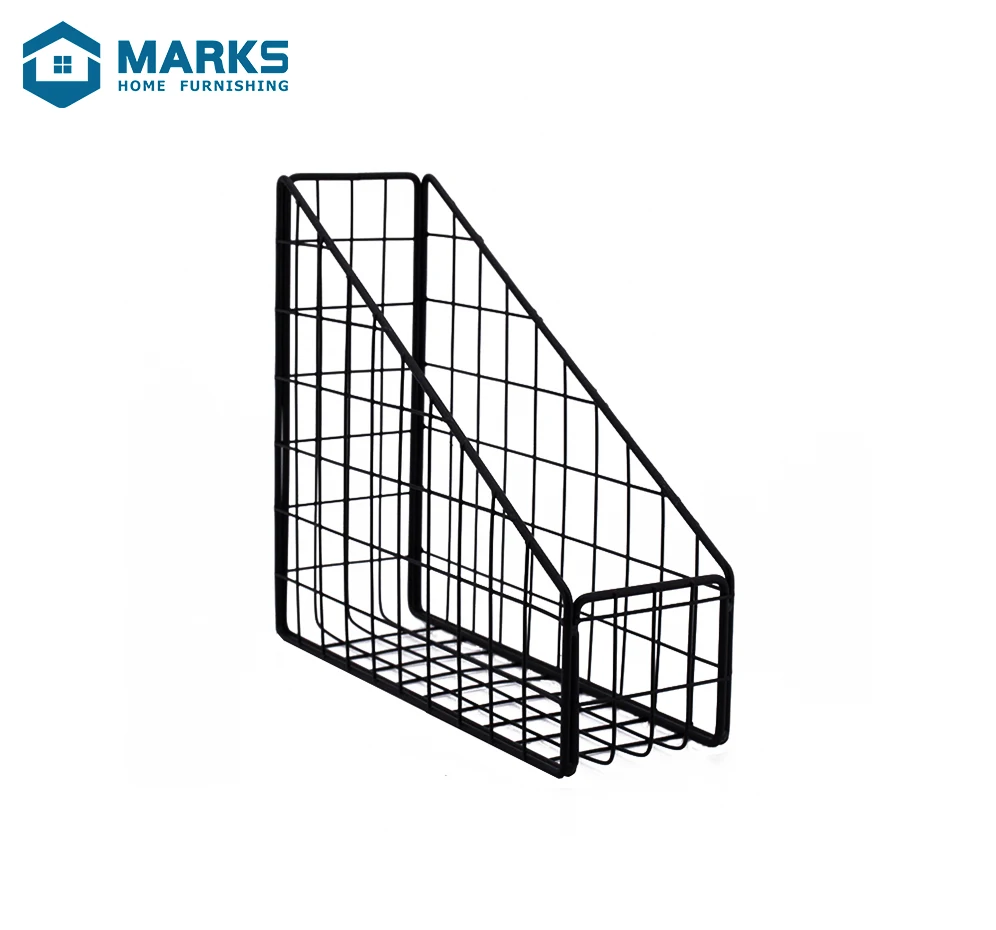 Modern Nordic Wind Stationery Series Golden Desktop Storage File Storage Rack