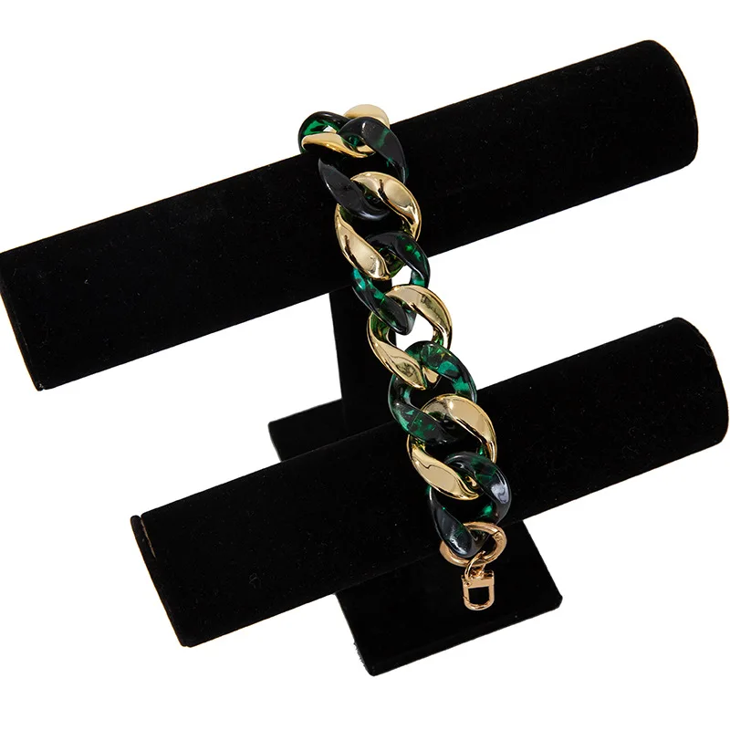 Wholesale Trendy Bag chain Exquisite Colorful Splicing Resin Acrylic Width Bag Shoulder Strap Mobile Phone Chain