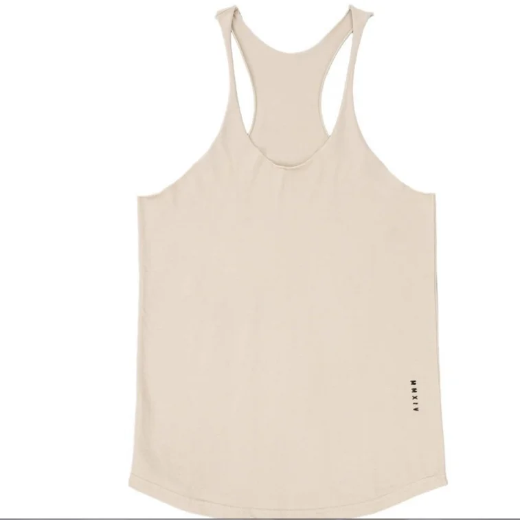 Жилет для фитнеса мужской, дышащий бесшовный тонкий эластичный спортивный топ I-образной формы, баскетбольный тренировочный костюм, футболка без рукавов