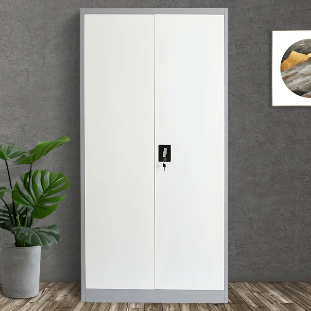 2 door cheap price clothing wardrobe second hand steel cupboards metal metalcese storage cabinet for clothes