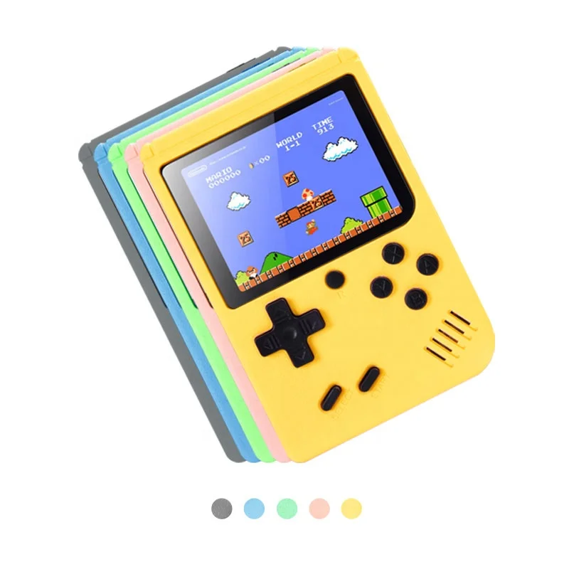 
Gift for Kids Sup 800 in 1 handheld retro gaming console video game console 3.0 Inch Macaron gaming consoles Built-in 800 Games 