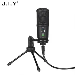 BM-66 Online Show Live Video Mic With Volume Control Suitable For Computer Microphone