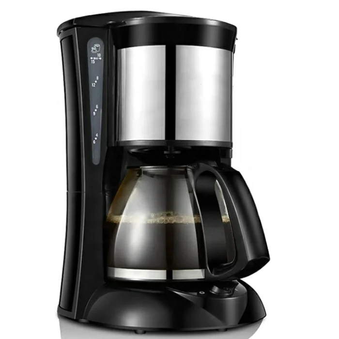 750ml Zlovy 7 Cups Electric Coffee Maker Home Automatic Espresso Coffee Machine For Sales