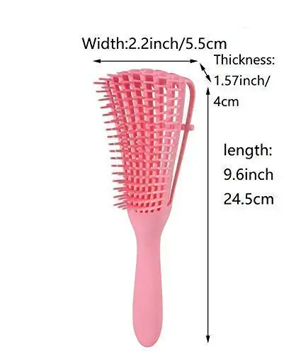 Custom Pink Wet Bristle Curly Detangler Hairbrush Detangling Detangling hair combs And Brush Set For Hair Manufacturers