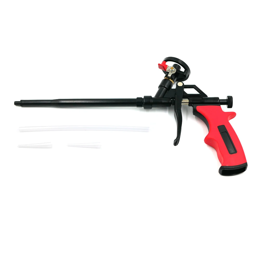 Professional PU Expanding Dispensing Spray Foam Gun With Valve Upgrade PTFE Pro Hand Foam Caulking Gun