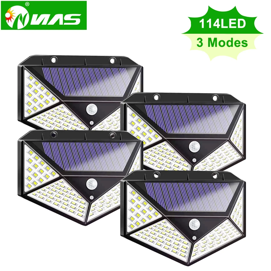 Surveillance Cameras Led Simulation Monitoring Security Lighting Solar Motion Sensor Wall Lamp Outdoor lamps Garden Light