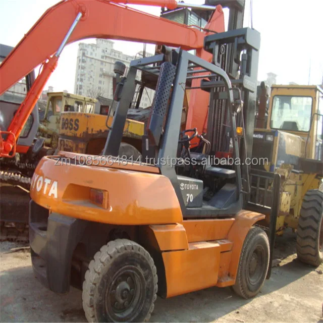 Подержанный вилочный погрузчик toyota, 7 тонн, дизельный вилочный погрузчик toyota fd70, 8 тонн, 10 тонн, 5 тонн, для продажи, Япония