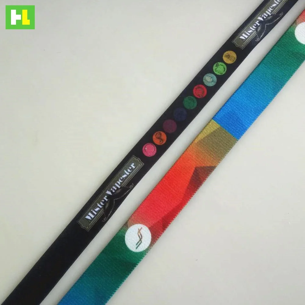 Customized sublimation printed web band elastic webbing belt 25 mm wide for running race/sport accessory