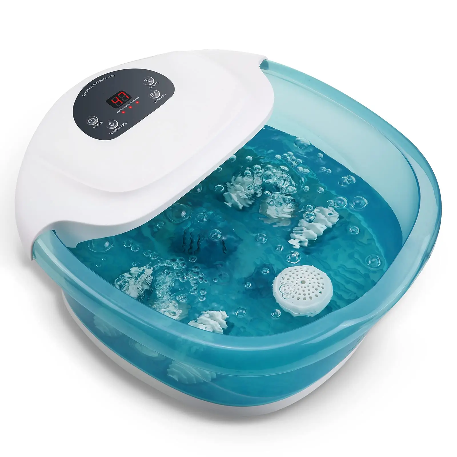 Trends Foldable Handle Air Bubble Ionic Detox Foot Spa Bath Massager 500W LED Control Panel Online Technical Support 17~28CM