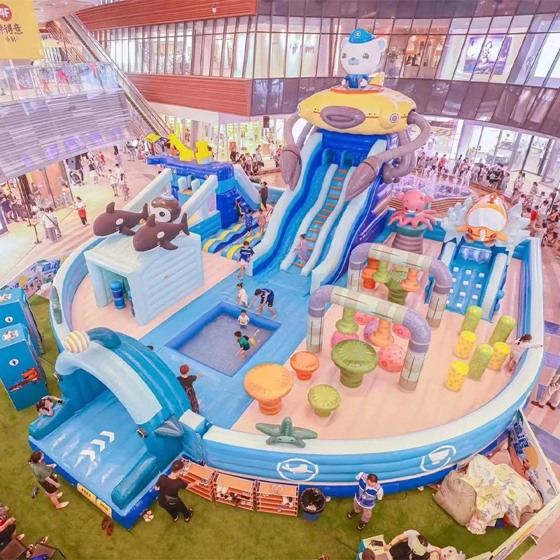 Kids Moonwalk Commercial Inflatable Bounce House Outdoor Jumping Bouncy Castle White Bouncer House Adult Combo With Water Slide