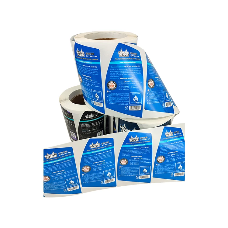 Customized Label Sticker Printing Waterproof And Box Custom Label Tags Custom Product Labels