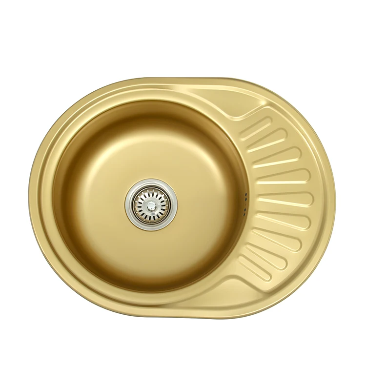 OEM ODM Modern Design Single Bowl 201/304 Stainless Steel Kitchen Sink With Drainboard SS Sink