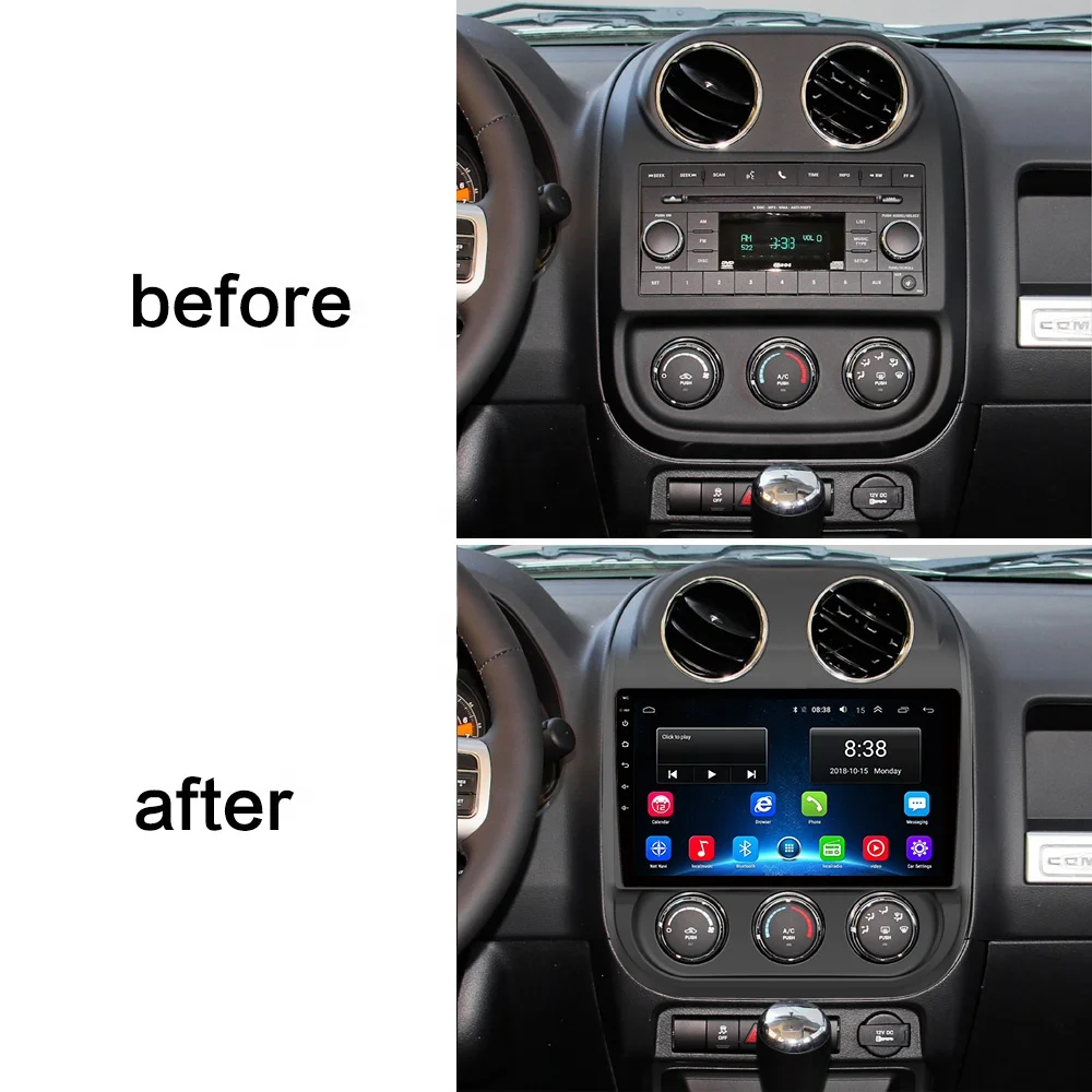 10 Inch 4G Navigation & GPS For Jeep Guider 2010-2016 Car Stereo Android 2+32G Wifi Bluetooth Car Video Multimedia Radio Player