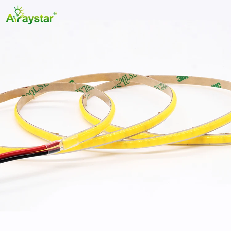 High quality cuttable 5mm dual color 2700-6500K COB strip light dual color  DC12/24V 600leds/m  led strip light