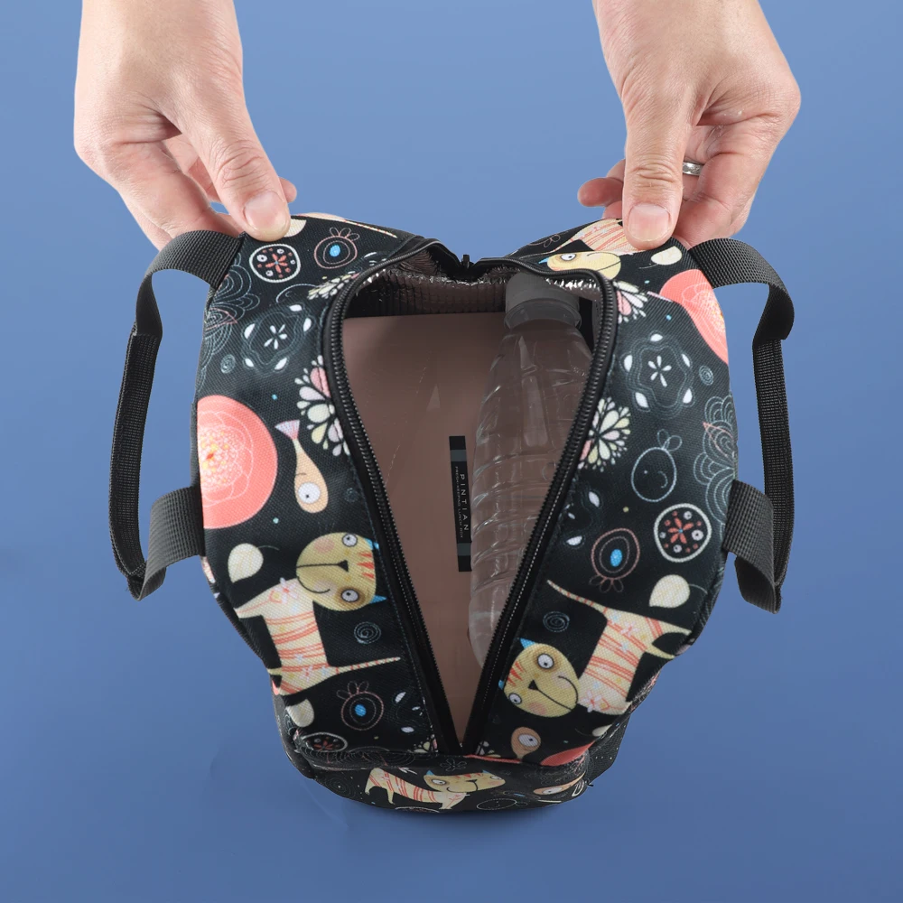 Eco-friendly Lunch Aluminum Bags Custom Reusble Lunch Bags for Kids Custom Logo Aluminum Foil Thermal Insulation Lunch Bag