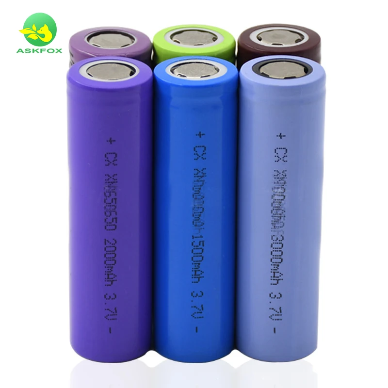2023 New Flat Head 18650 Lithium Battery 3.7V 3600 Hair Clipper Charging Small Fan Strong Light Flashlight Rechargeable Battery