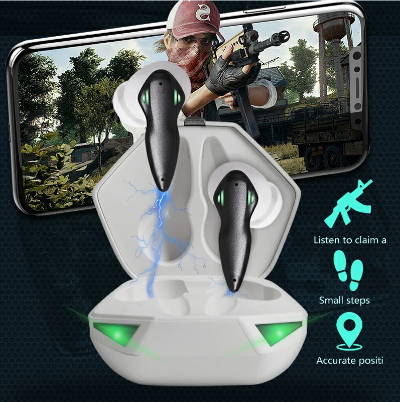 Wireless Earphone For Xiaomi Redmi Airdots Earbuds BT 5.0 TWS Headsets Noise Cancelling Mic for iPhone Huawei Samsung A6S