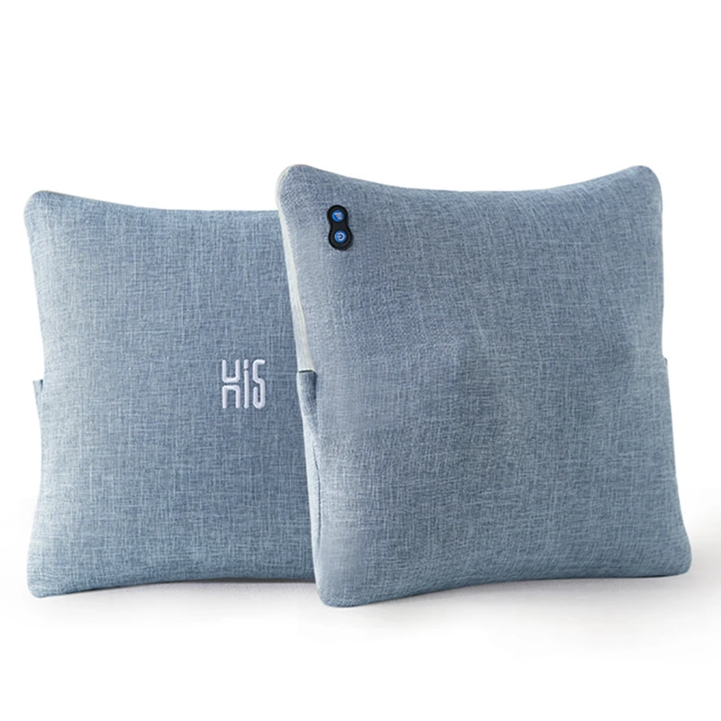 Многофункциональная подушка для массажа шеи с подогревом, электрическая подушка для массажа шиацу для спины и тела, подушка для ухода за шеей