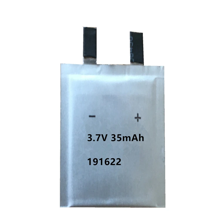 Тонкая батарея 191622 новая модель 3,7 в перезаряжаемая батарея для бумажной карты 35 мАч Толщина 1,95 мм