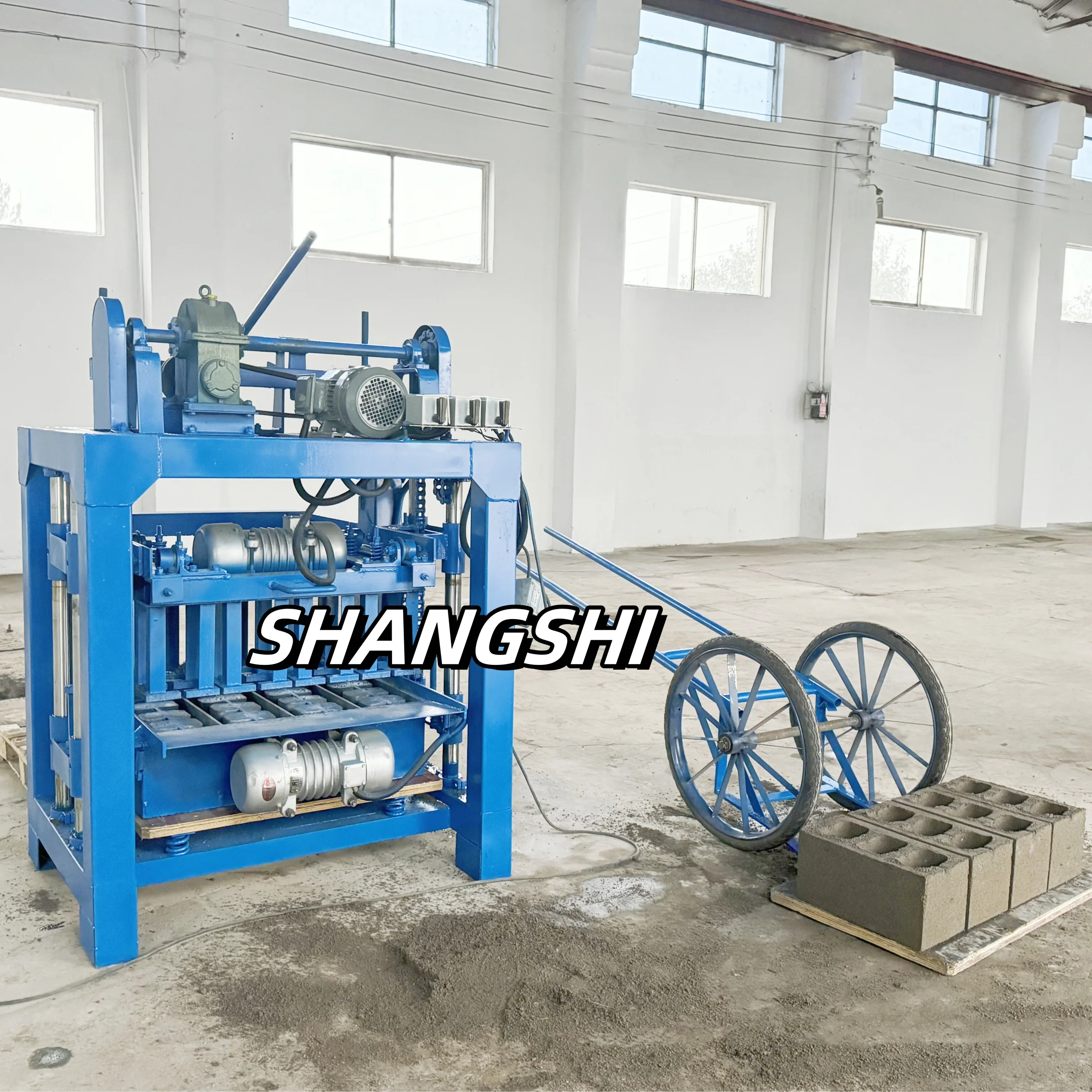 Hot selling full automatic hollow block paver brick making machinery price