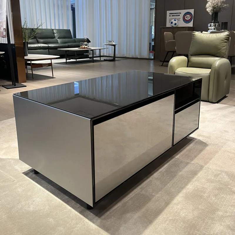Smart Living Room Furniture Coffee Table with Fridge and Speaker