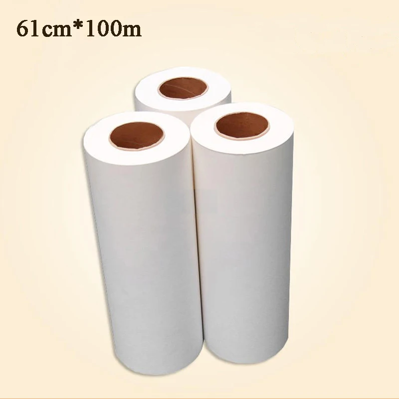 61cm * 100m  Printing Cup T-shirt Pillow Slow Dry Dye Paper Roll Sublimation Roll Heat Transfer Paper