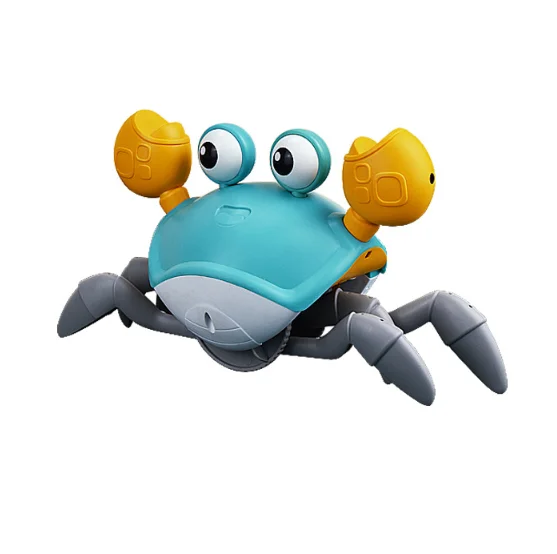 Interactive Crab Toy for Baby Crawling Crab Techno Escape Electronic Toys with Music Toddler Gift