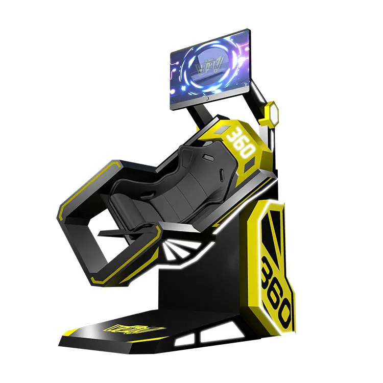720 Degree rotating flight roller coaster simulator chair 360 degree rotation vr chair virtual reality 9d